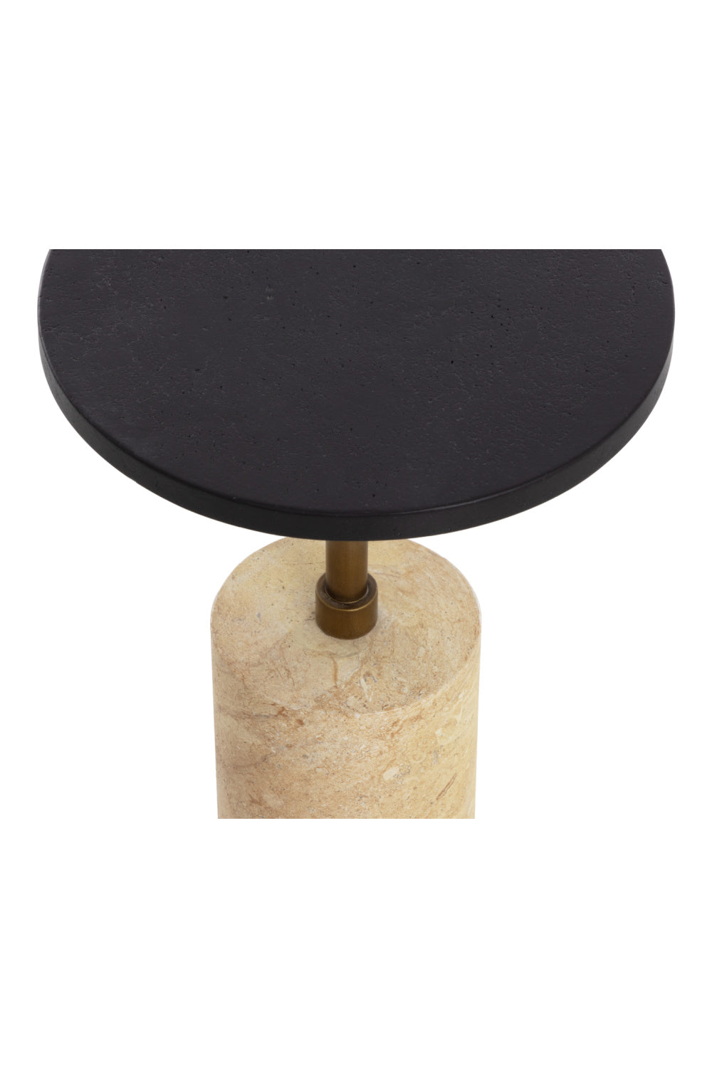 Modern European furniture - Black Pitted Concrete Indoor/Outdoor End Table - www.oroa.com | Oroa.com