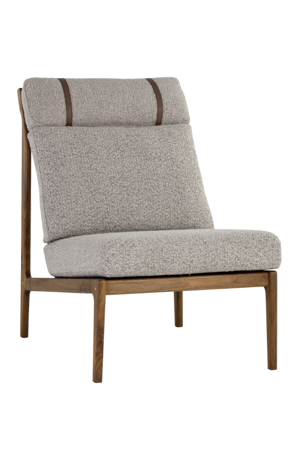 Modern European furniture - Gray Boucle Lounge Chair - www.oroa.com | Oroa.com