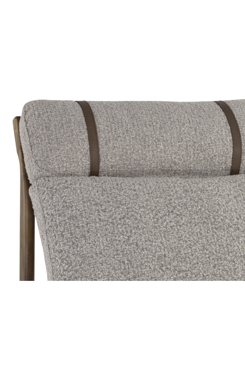 Modern European furniture - Gray Boucle Lounge Chair - www.oroa.com | Oroa.com