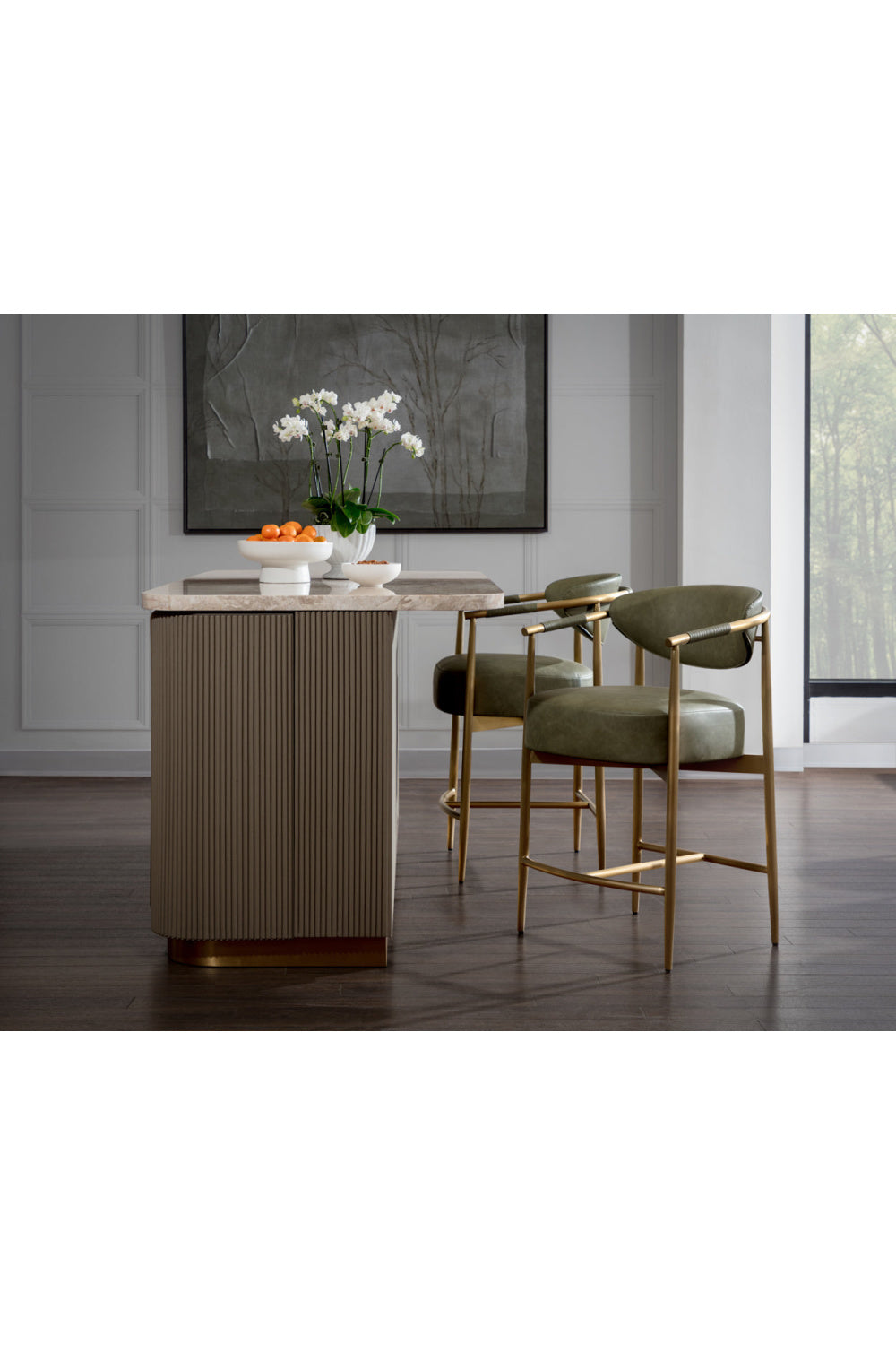 Modern European furniture - Curved Back Counter Stool - www.oroa.com | Oroa.com