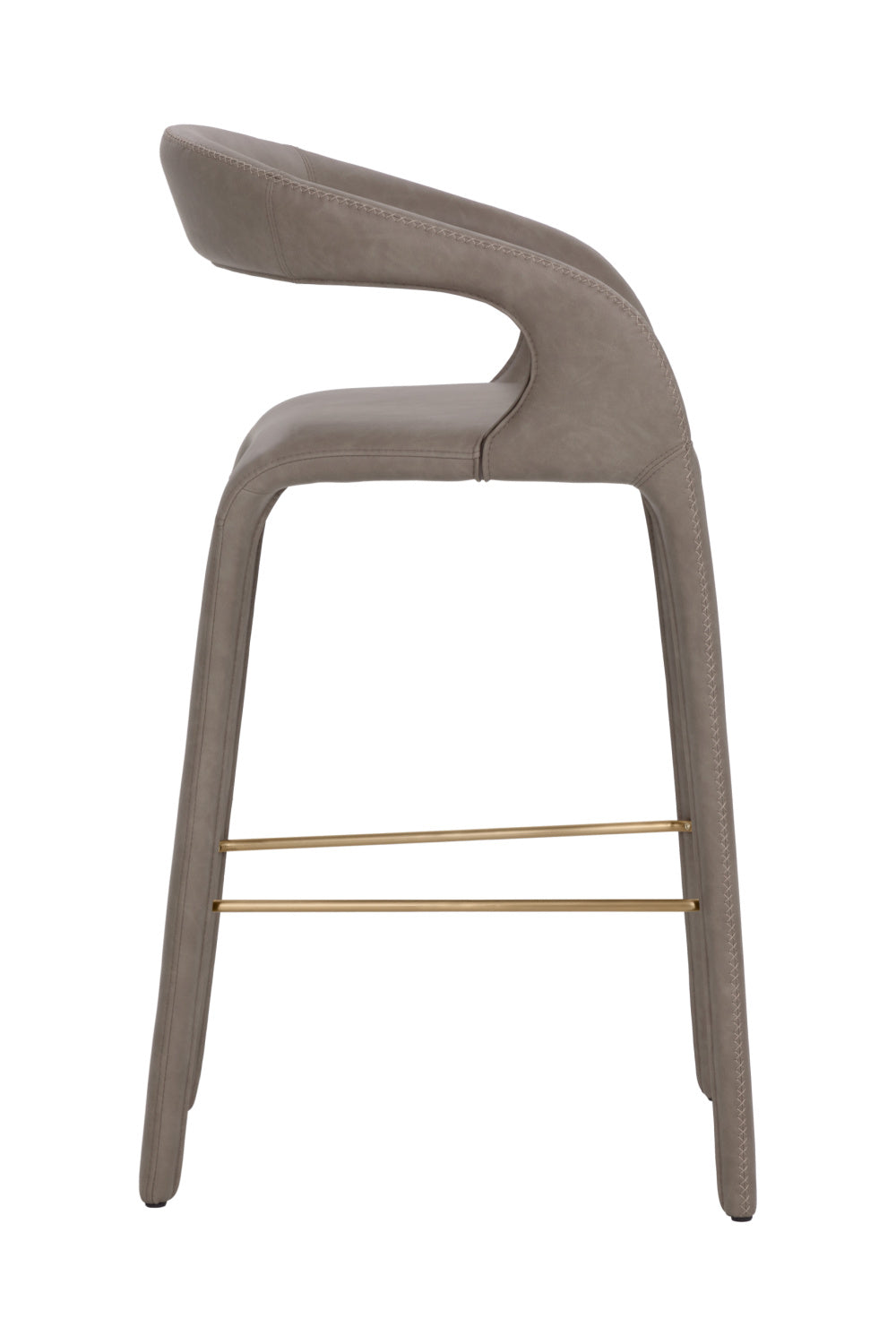 Modern European furniture - Open-Back Leather Bar Stool - www.oroa.com | Oroa.com