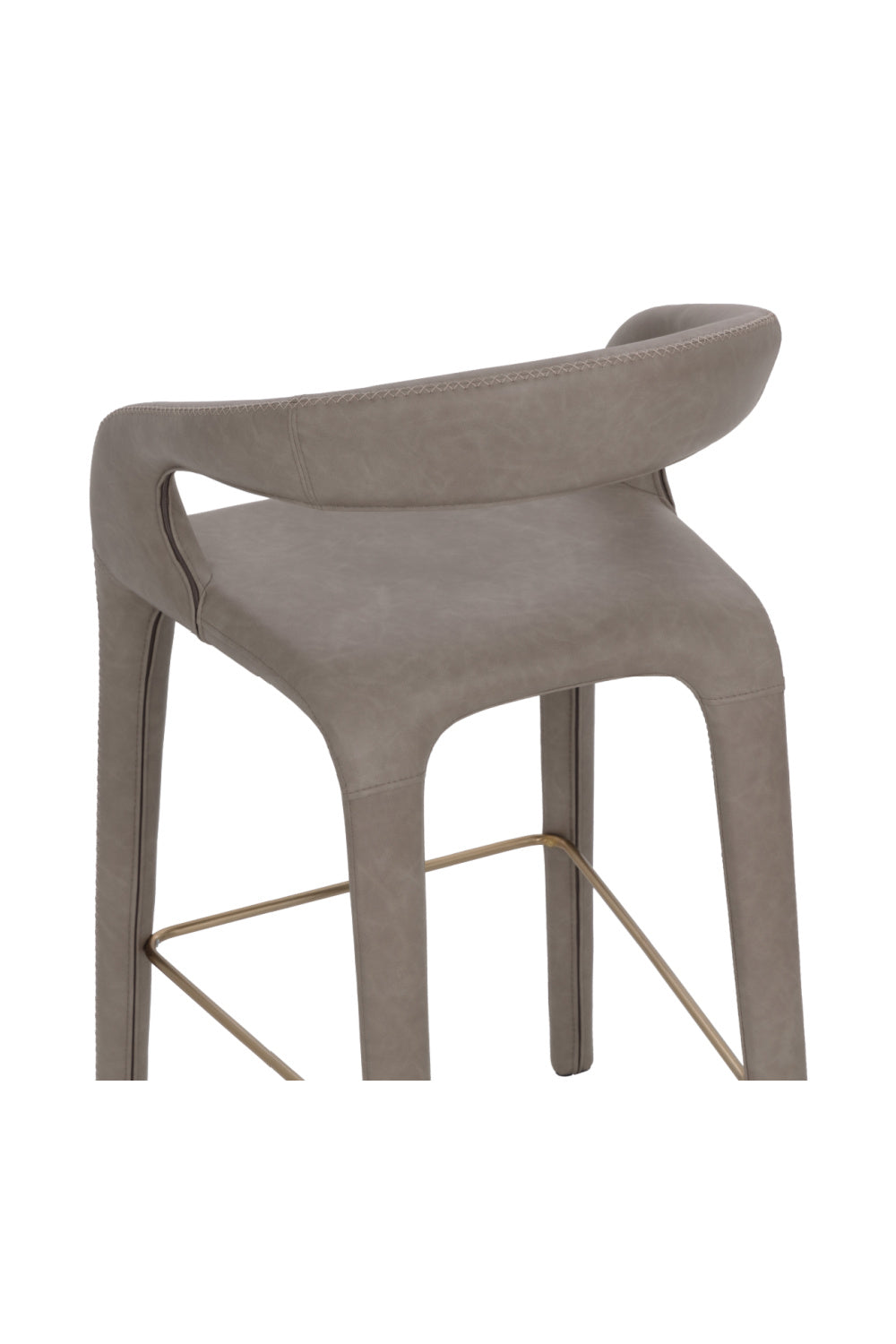 Modern European furniture - Open-Back Leather Bar Stool - www.oroa.com | Oroa.com