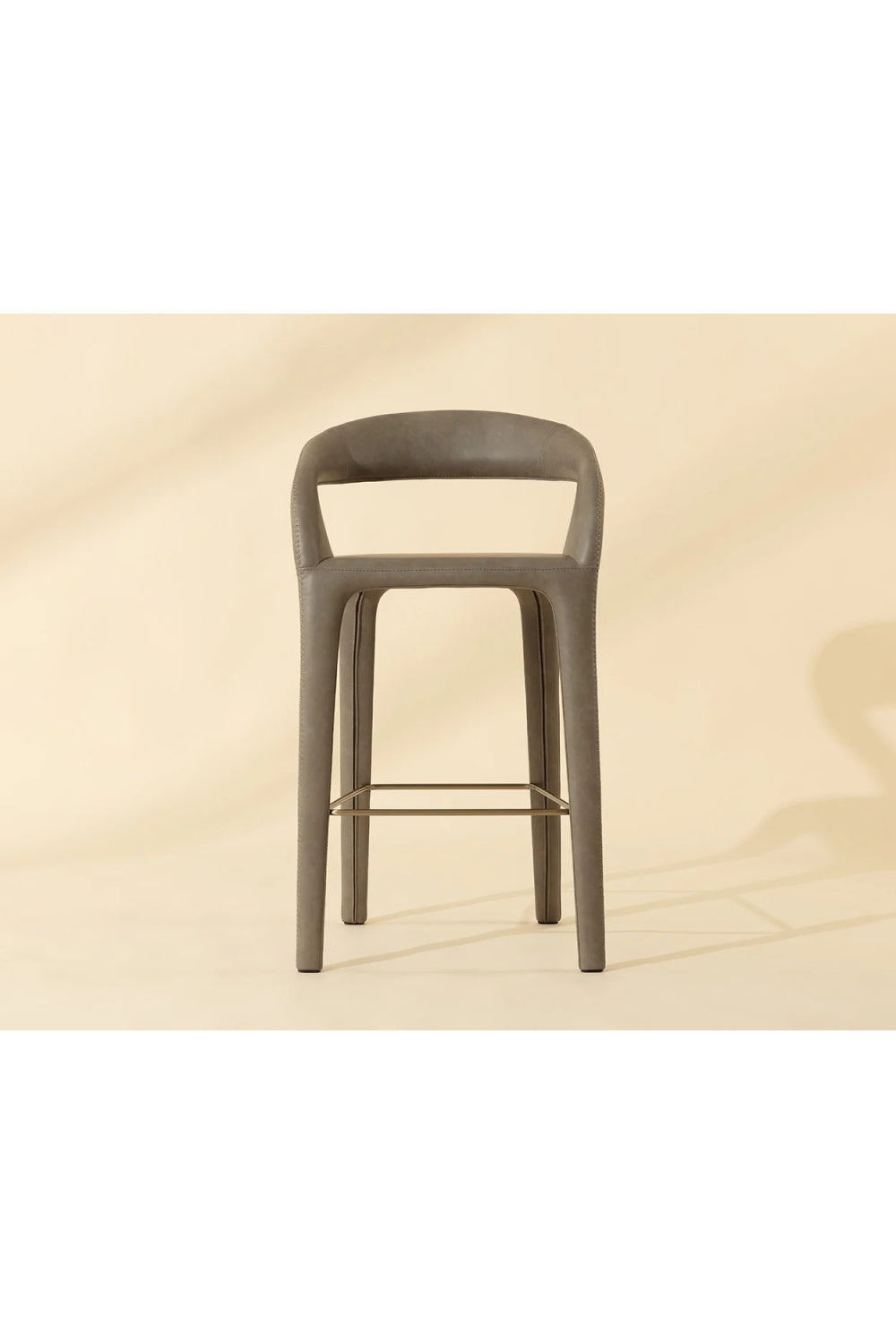 Modern European furniture - Open-Back Leather Bar Stool - www.oroa.com | Oroa.com