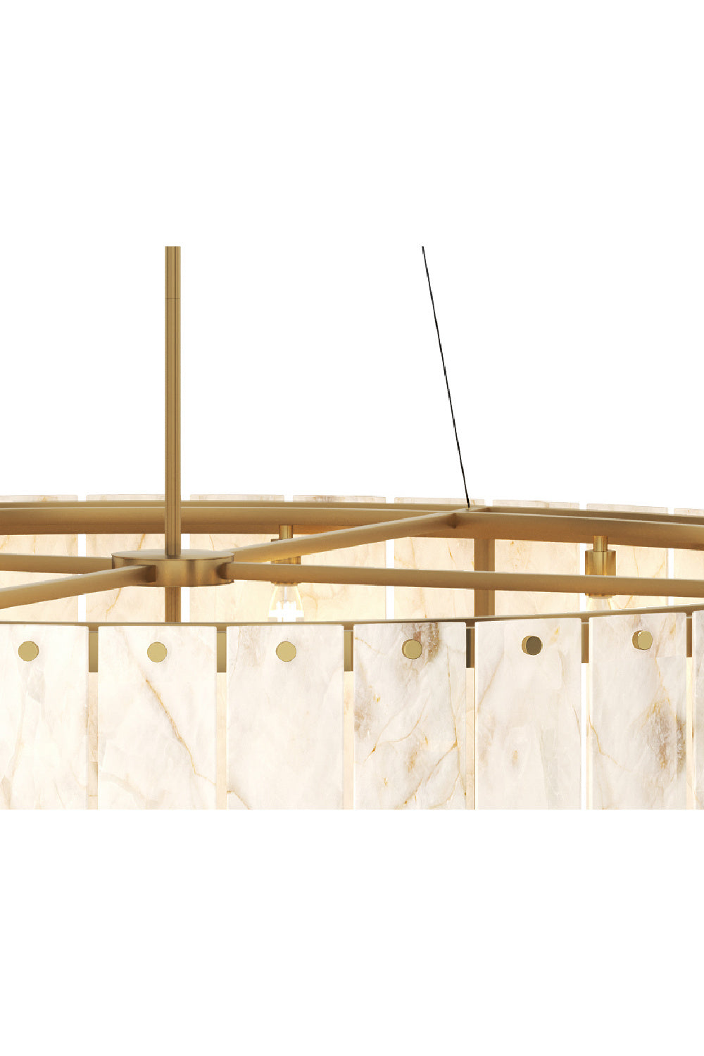 Modern European furniture - 2-Tier Alabaster Chandelier - www.oroa.com | Oroa.com