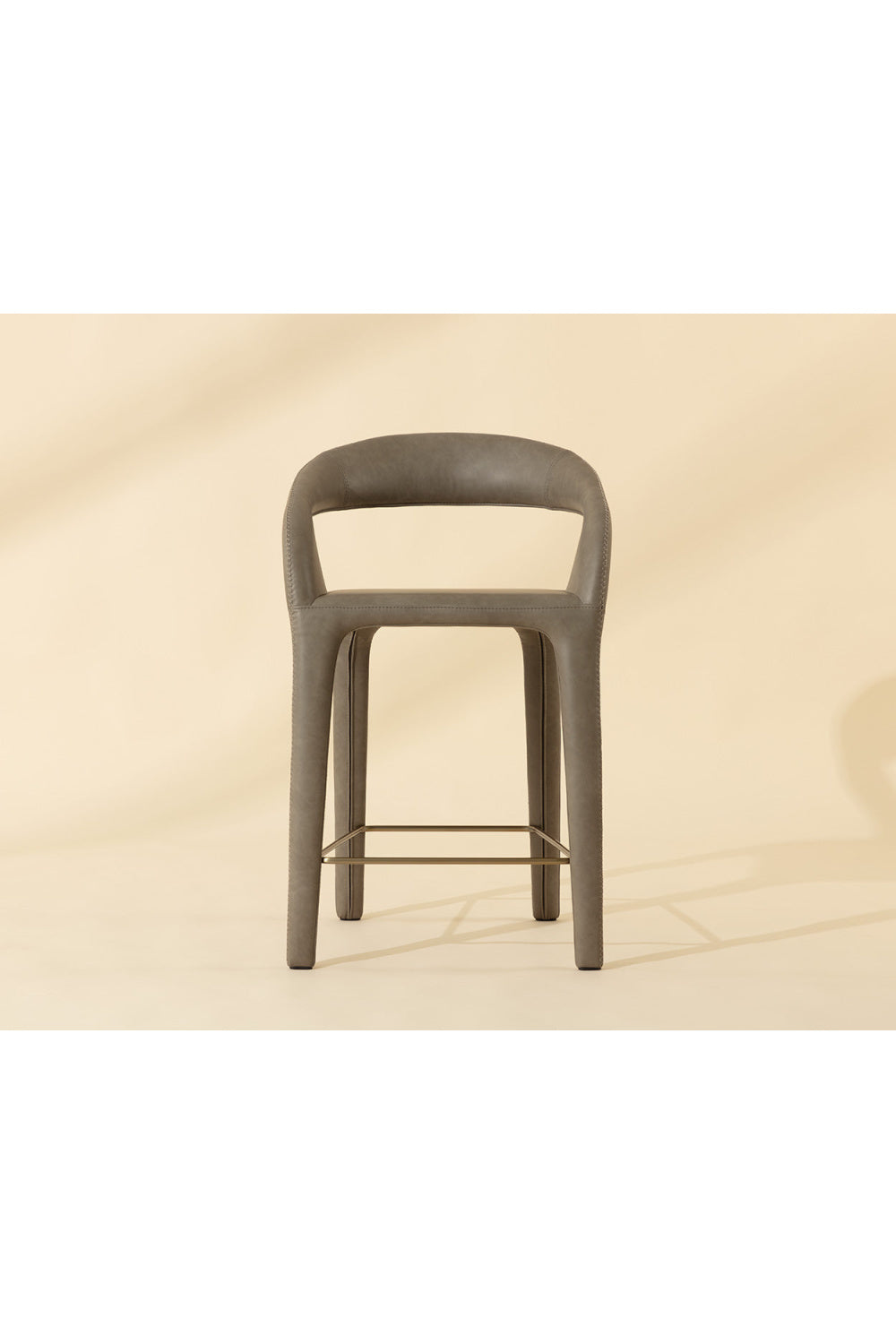 Modern European furniture - Sleek Upholstered Counter Stool - www.oroa.com | Oroa.com