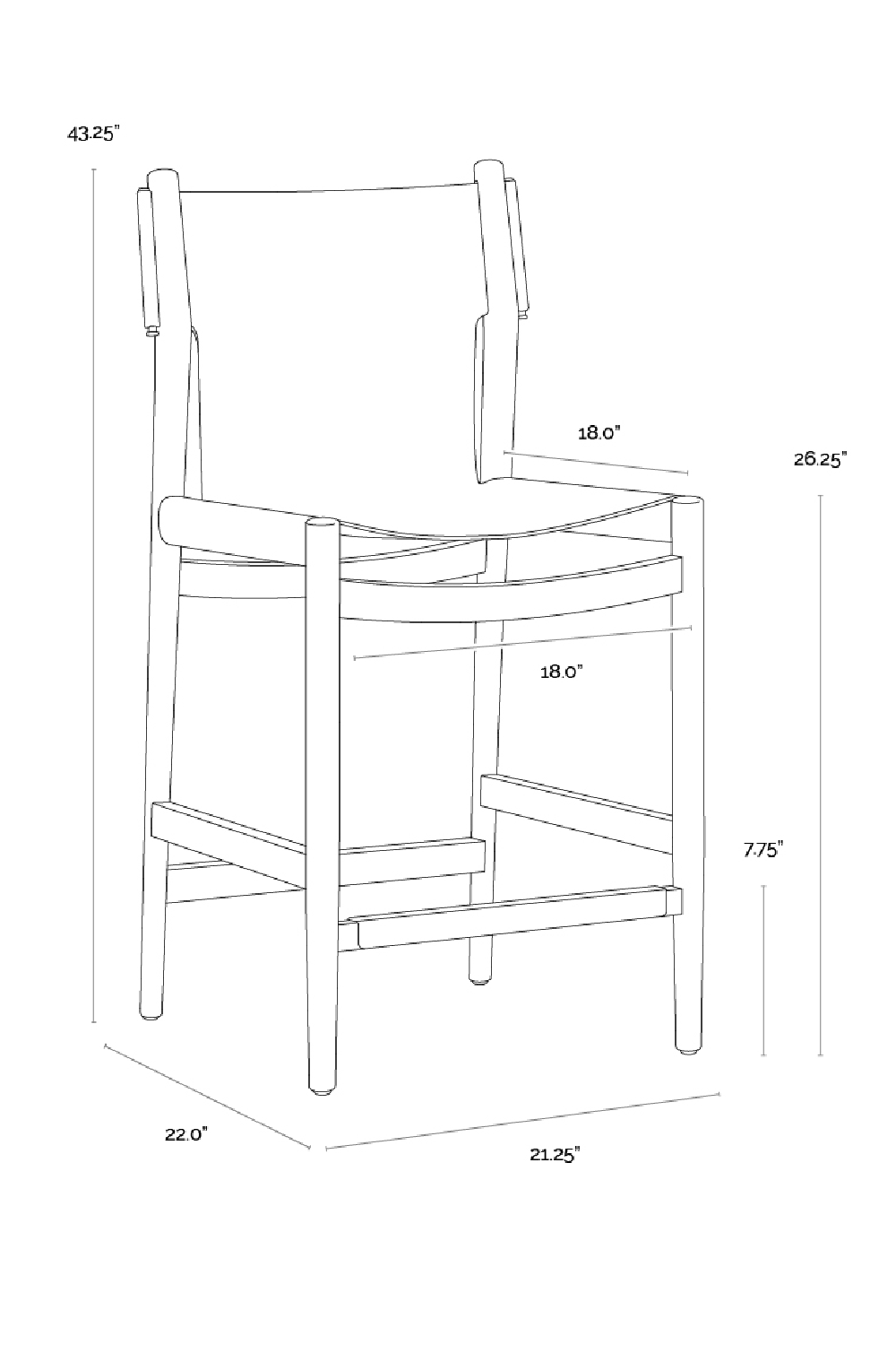 Modern European furniture - Brown Nubuck Leather Counter Stool - www.oroa.com | Oroa.com