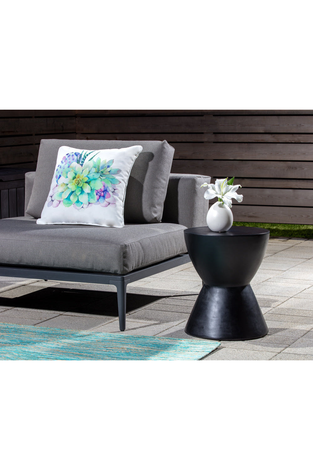 Modern European furniture - Hourglass Indoor/Outdoor End Table - www.oroa.com | Oroa.com