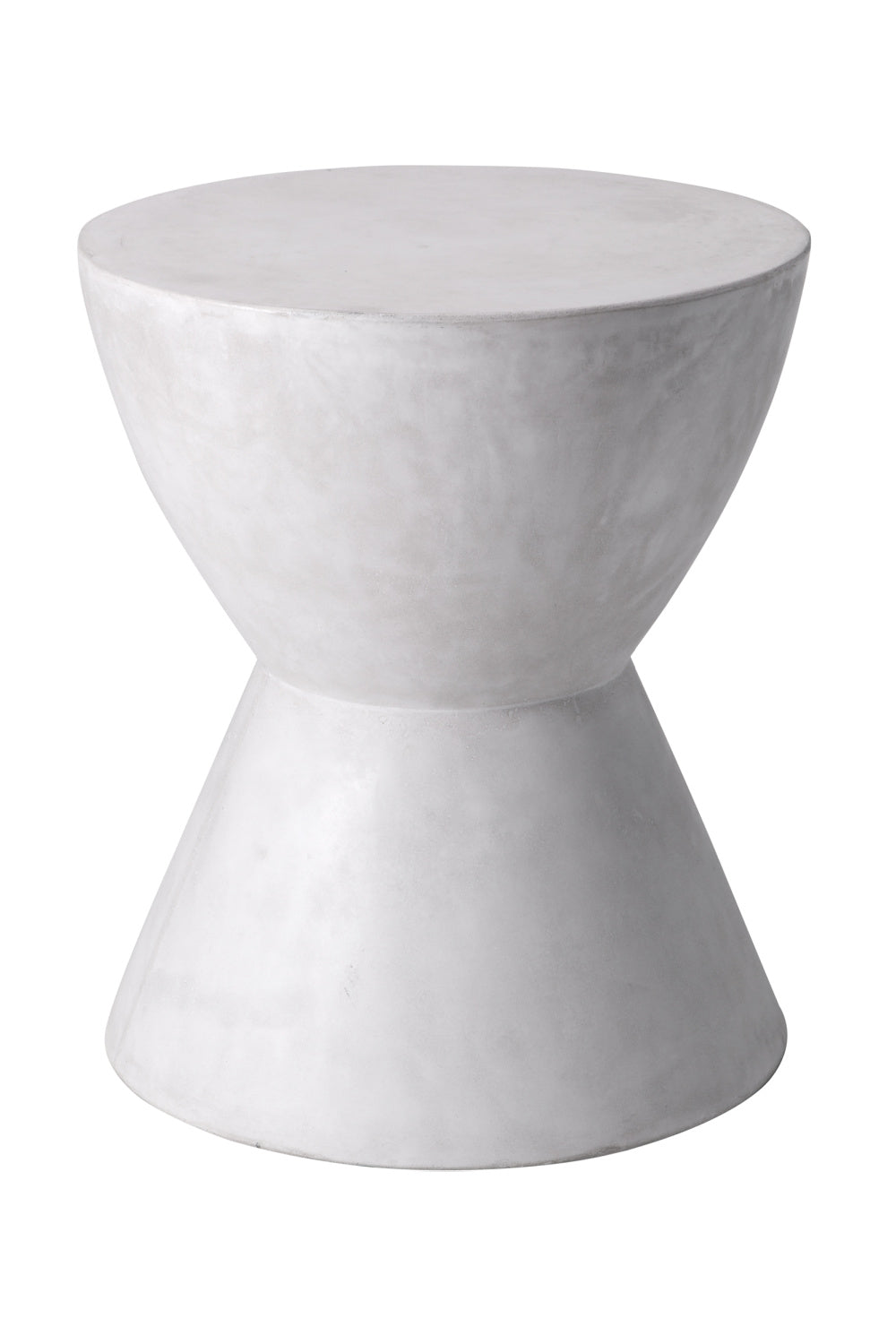 Modern European furniture - White Hourglass Indoor/Outdoor End Table - www.oroa.com | Oroa.com