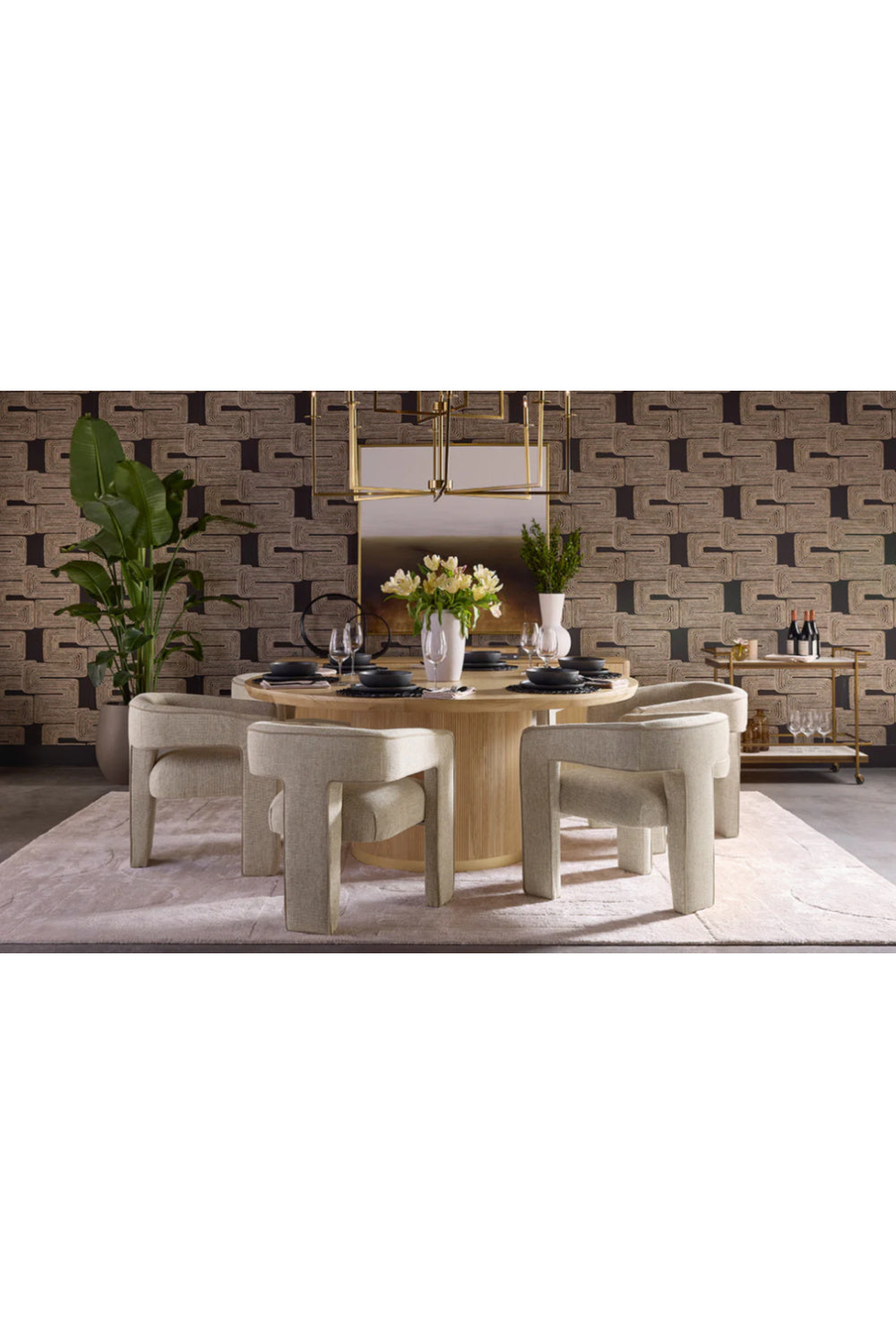 Modern European furniture - Contemporary Abstract Art with Gold Frame - www.oroa.com | Oroa.com