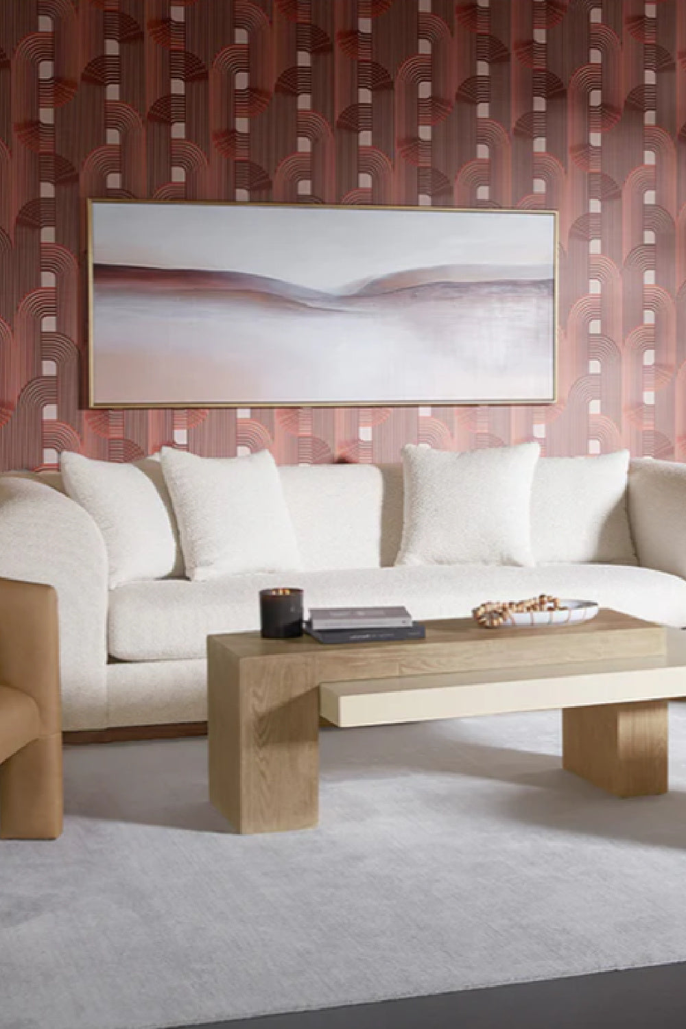 Modern European furniture - Brown Minimalist Landscape Art - www.oroa.com | Oroa.com