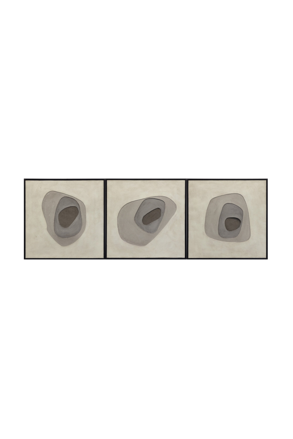 Modern European furniture - Taupe Abstract Art Set (3) - www.oroa.com | Oroa.com