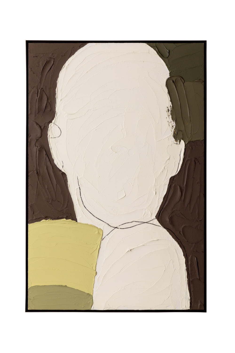 Modern European furniture - Face Outline Textured Art - www.oroa.com | Oroa.com