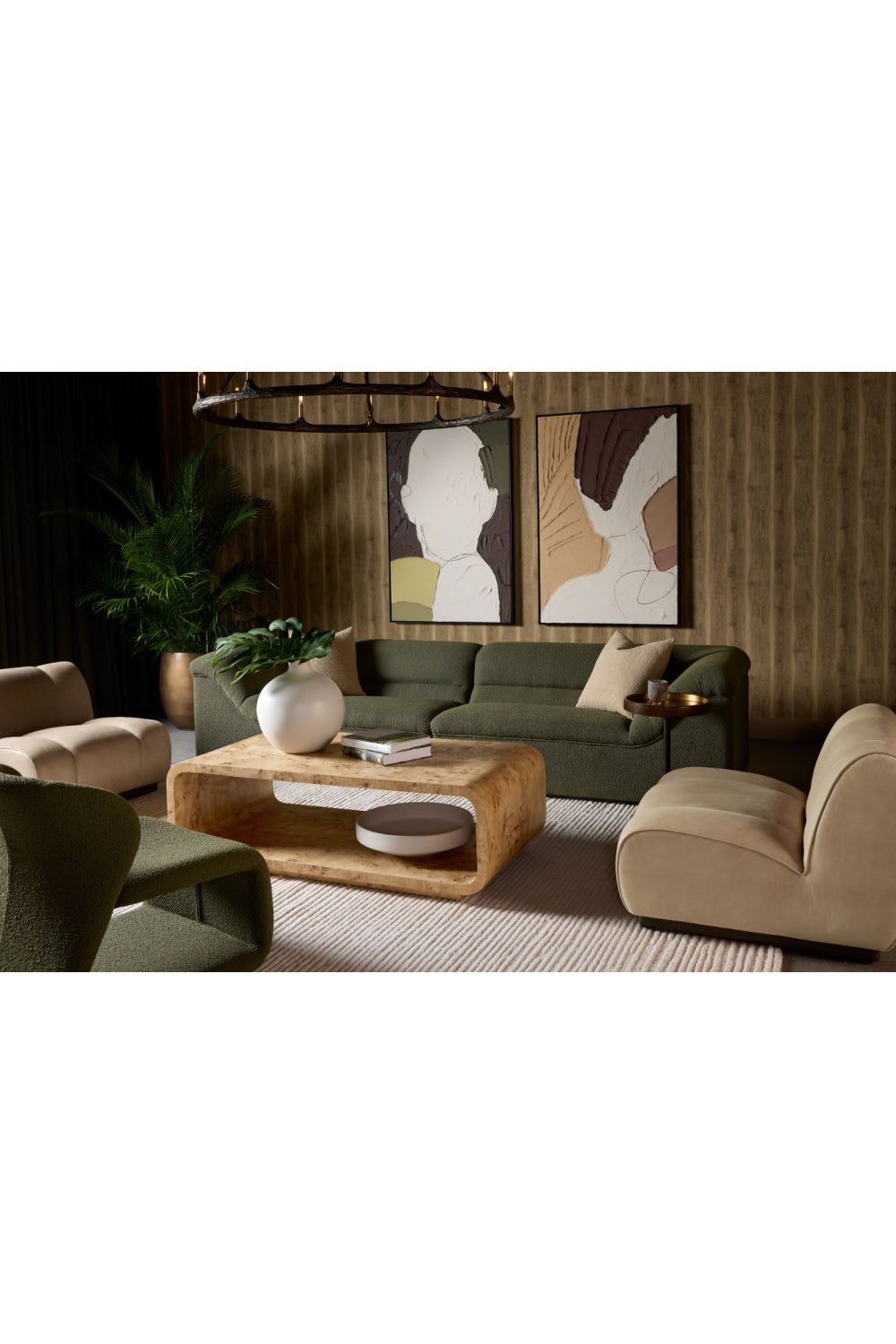Modern European furniture - Face Outline Textured Art - www.oroa.com | Oroa.com