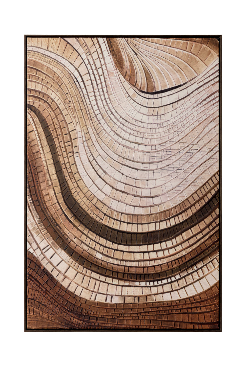 Modern European furniture - Brown Mosaic Wall Art - www.oroa.com | Oroa.com