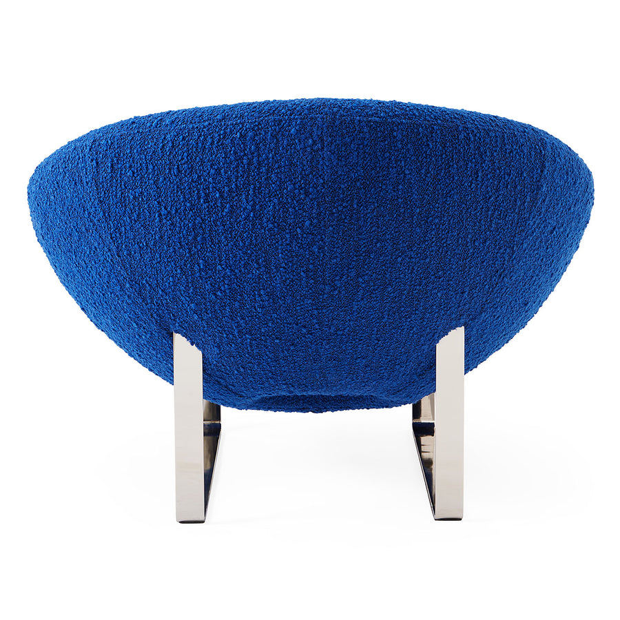 Round Bouclé Lounge Chair | Oroa.com