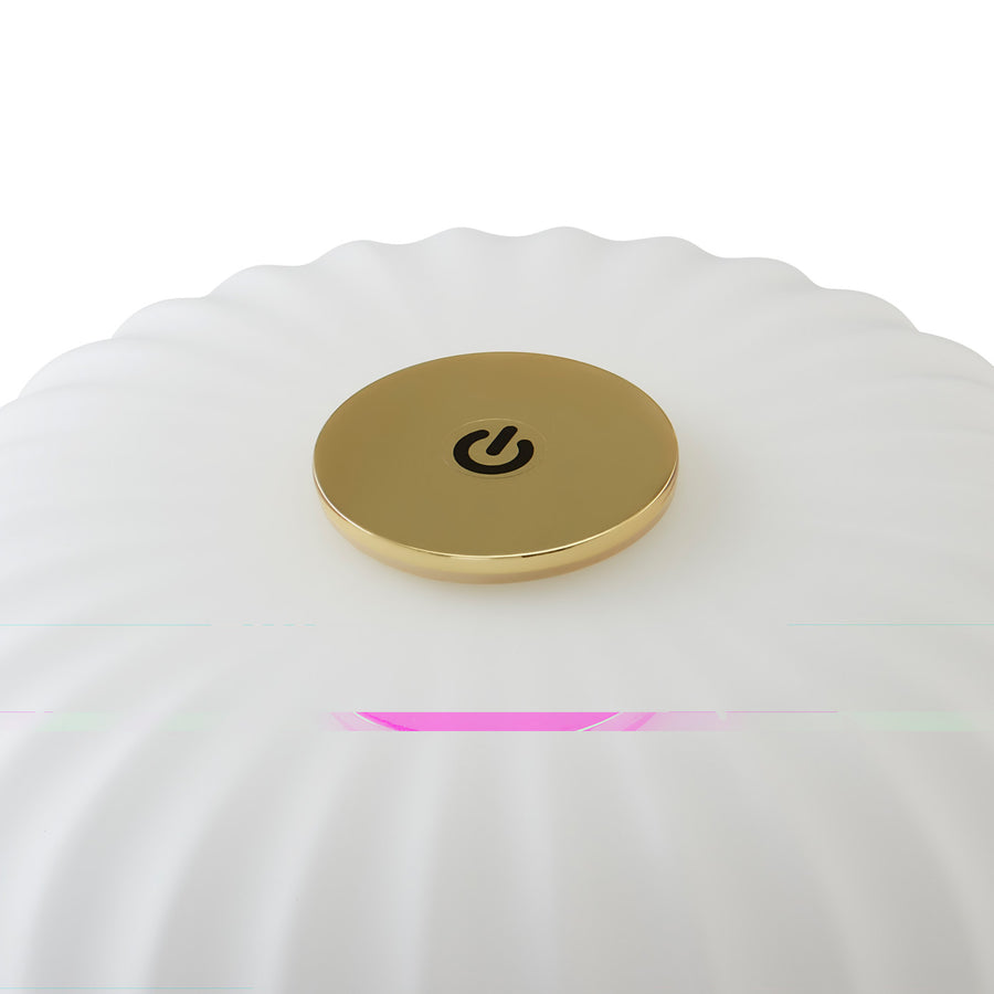 Fluted Glass Rechargeable Table Lamp | Oroa.com