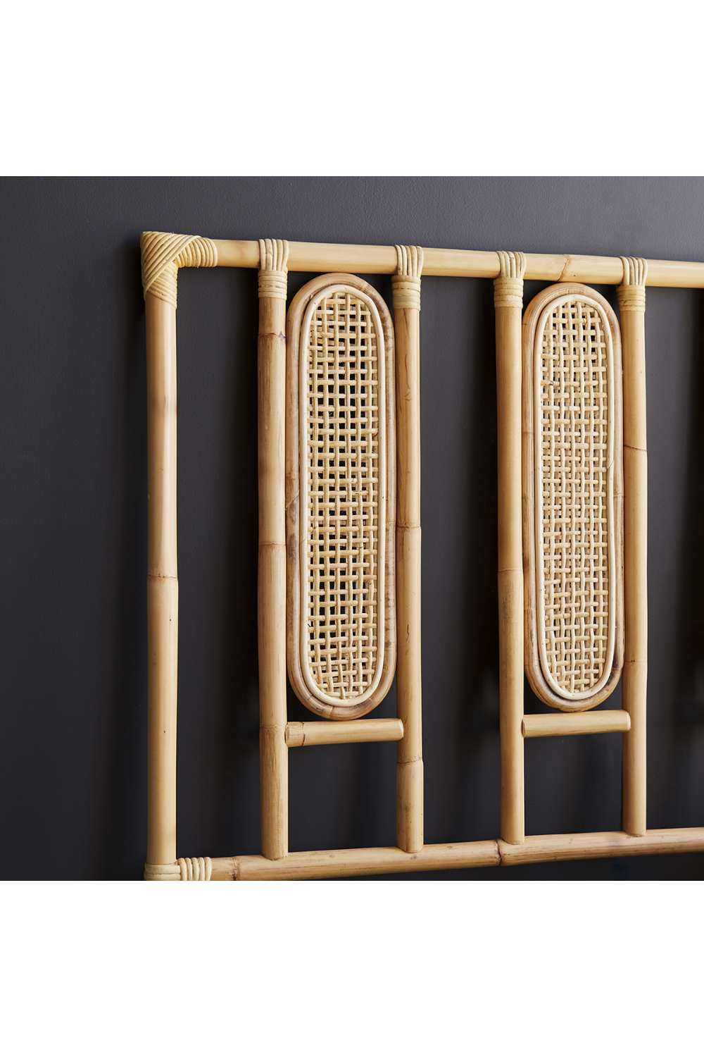 Caned Rattan Queen Headboard 63" | Oroa.com