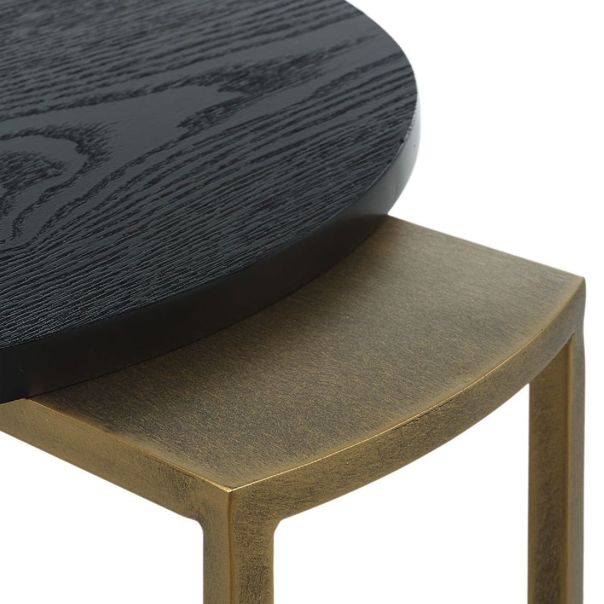 Modern European furniture - Oval Black Ash Nesting Tables (2) - www.oroa.com | Oroa.com