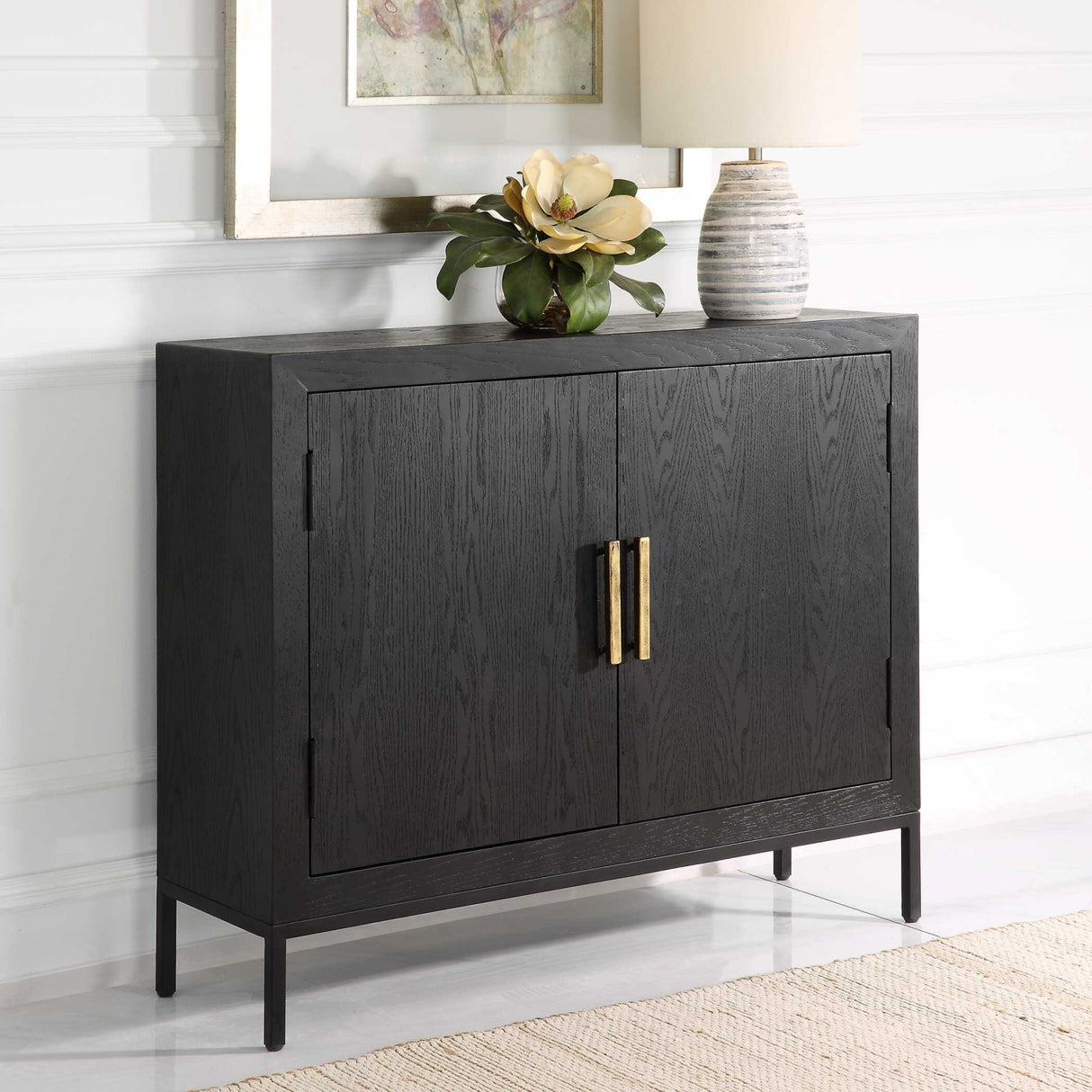 2-Door Oak Veneer Cabinet | Oroa.com