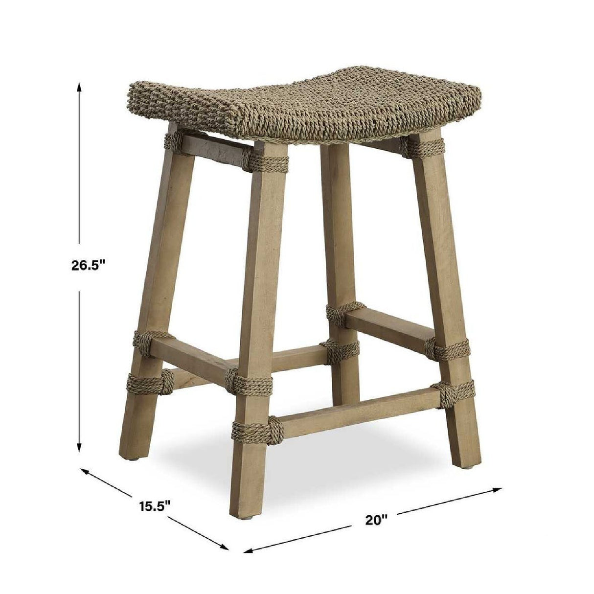 Modern European furniture - Mango Wood Counter Stool - www.oroa.com | Oroa.com