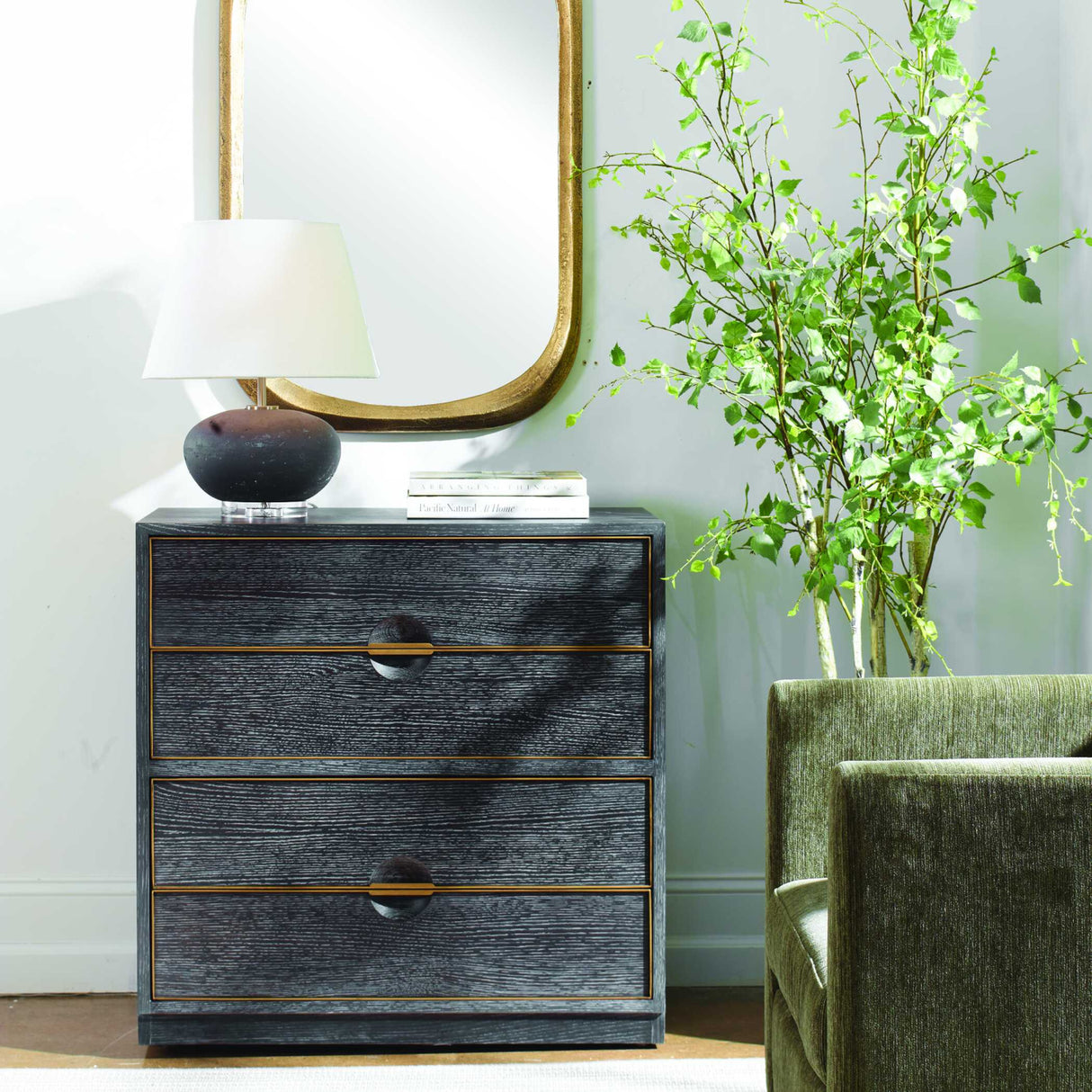 Modern European furniture - Dark Oak 4-Drawer Chest - www.oroa.com | Oroa.com