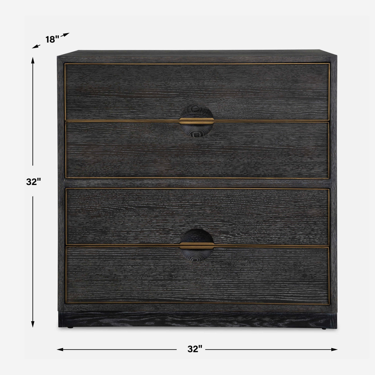 Modern European furniture - Dark Oak 4-Drawer Chest - www.oroa.com | Oroa.com