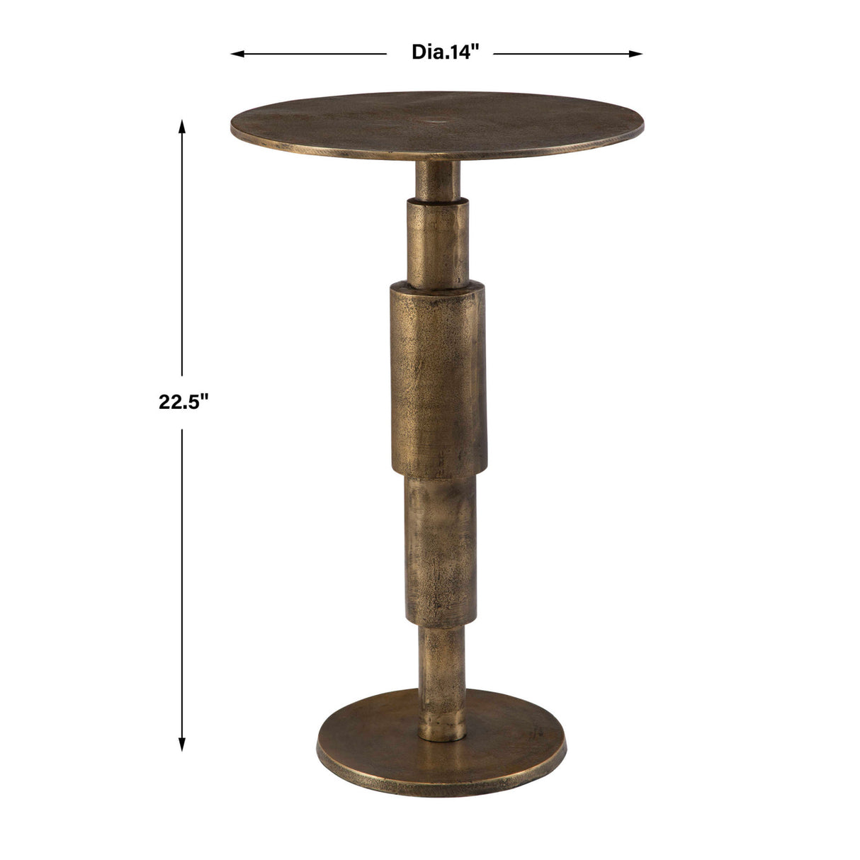 Modern European furniture - Antique Gold Accent Table - www.oroa.com | Oroa.com