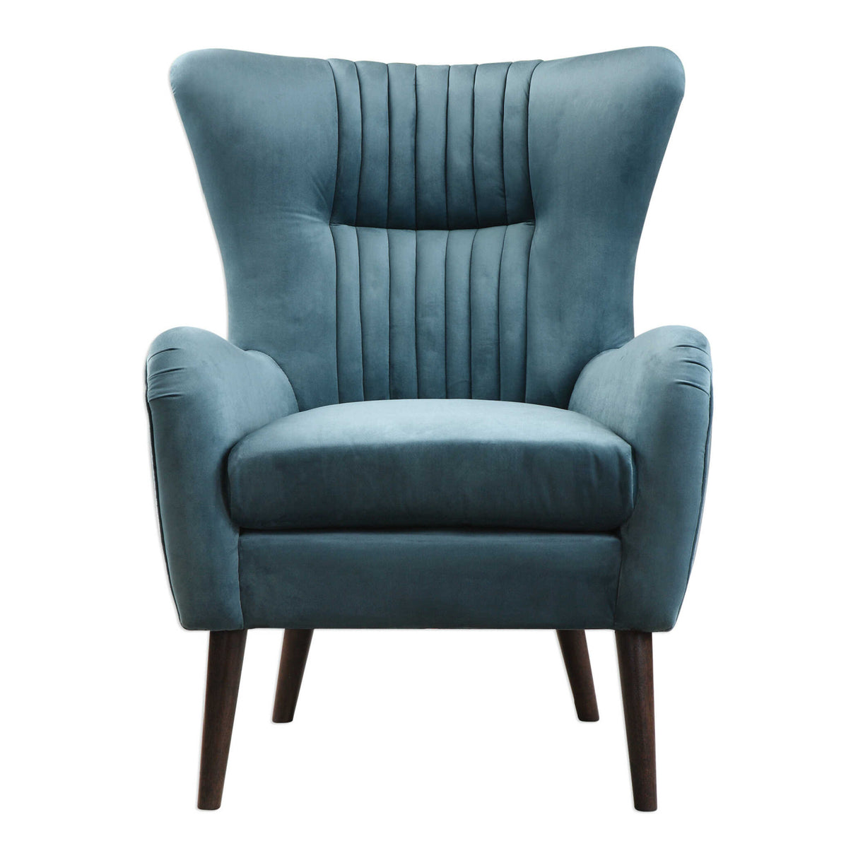 Blue Velvet Tufted Accent Chair | Oroa.com