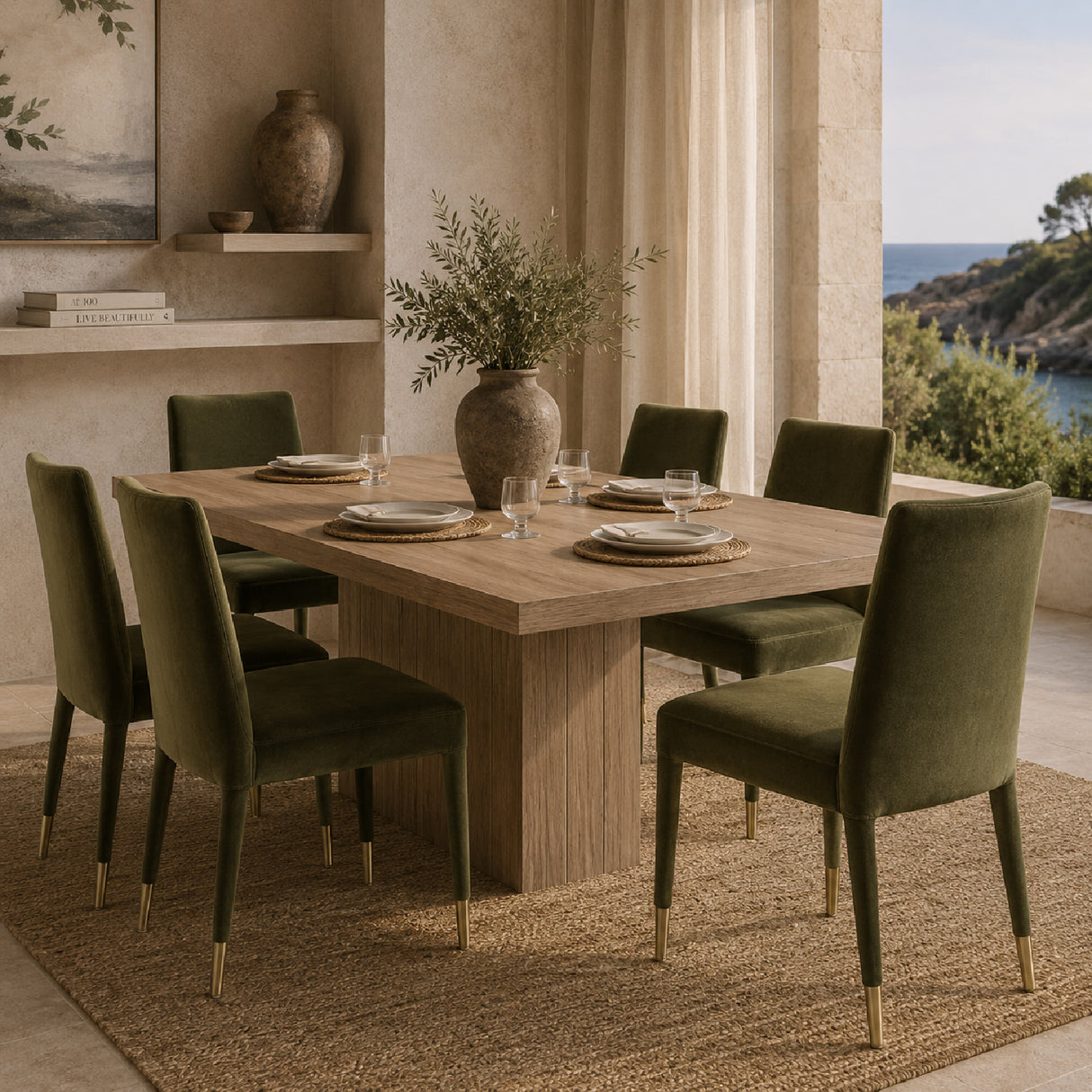 Upholstered Dining Chair Set (2) | Oroa.com