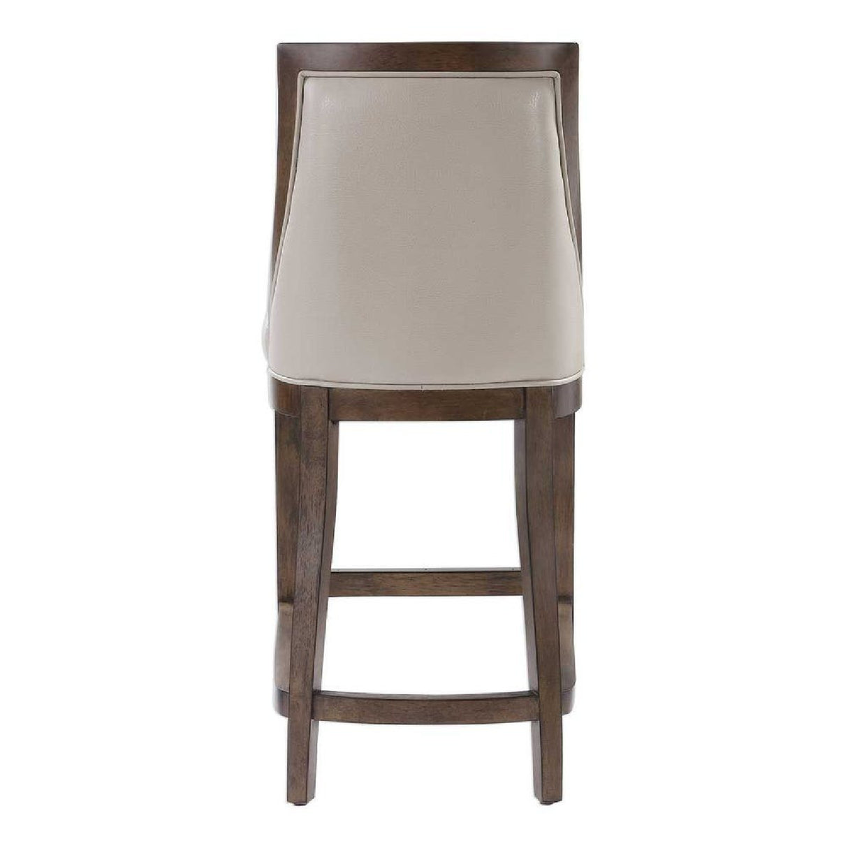 Modern European furniture - Beige Leather Counter Stool - www.oroa.com | Oroa.com