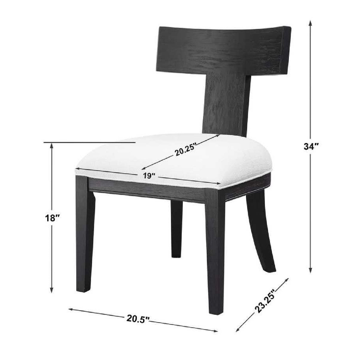 T-Shaped Wooden Dining Chair | Oroa.com