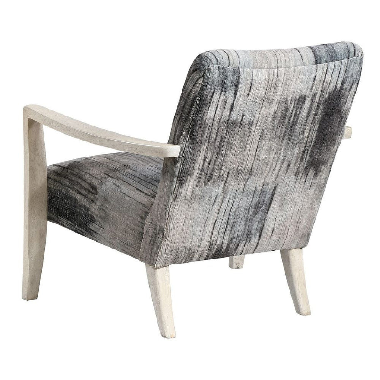 Abstract Print Chenille Accent Chair | Oroa.com