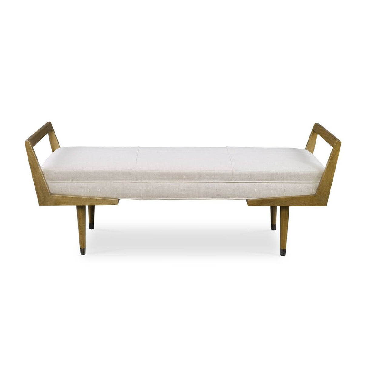 Modern European furniture - Tufted Beige Fabric Bench - www.oroa.com | Oroa.com