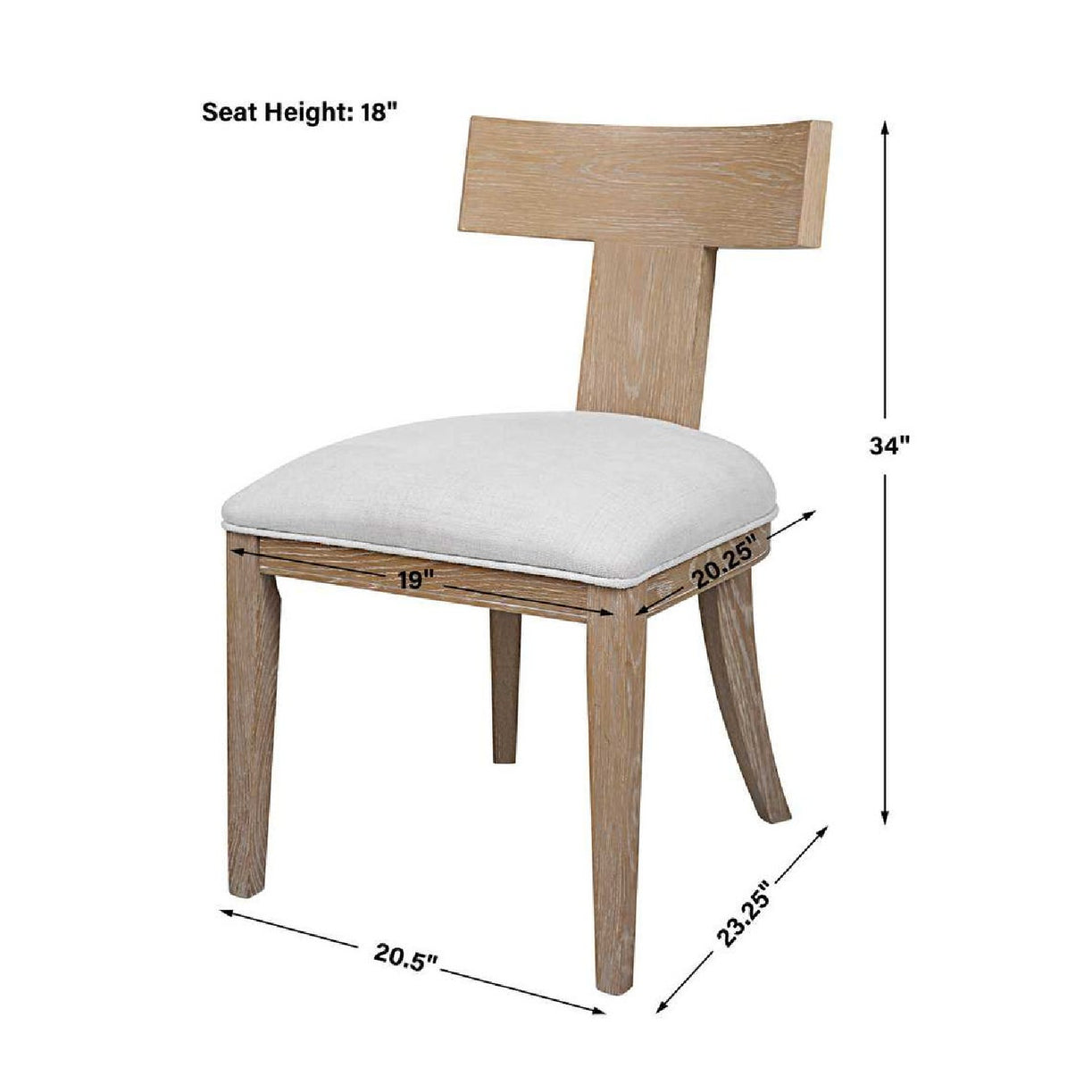 T-Shaped Wooden Dining Chair | Oroa.com