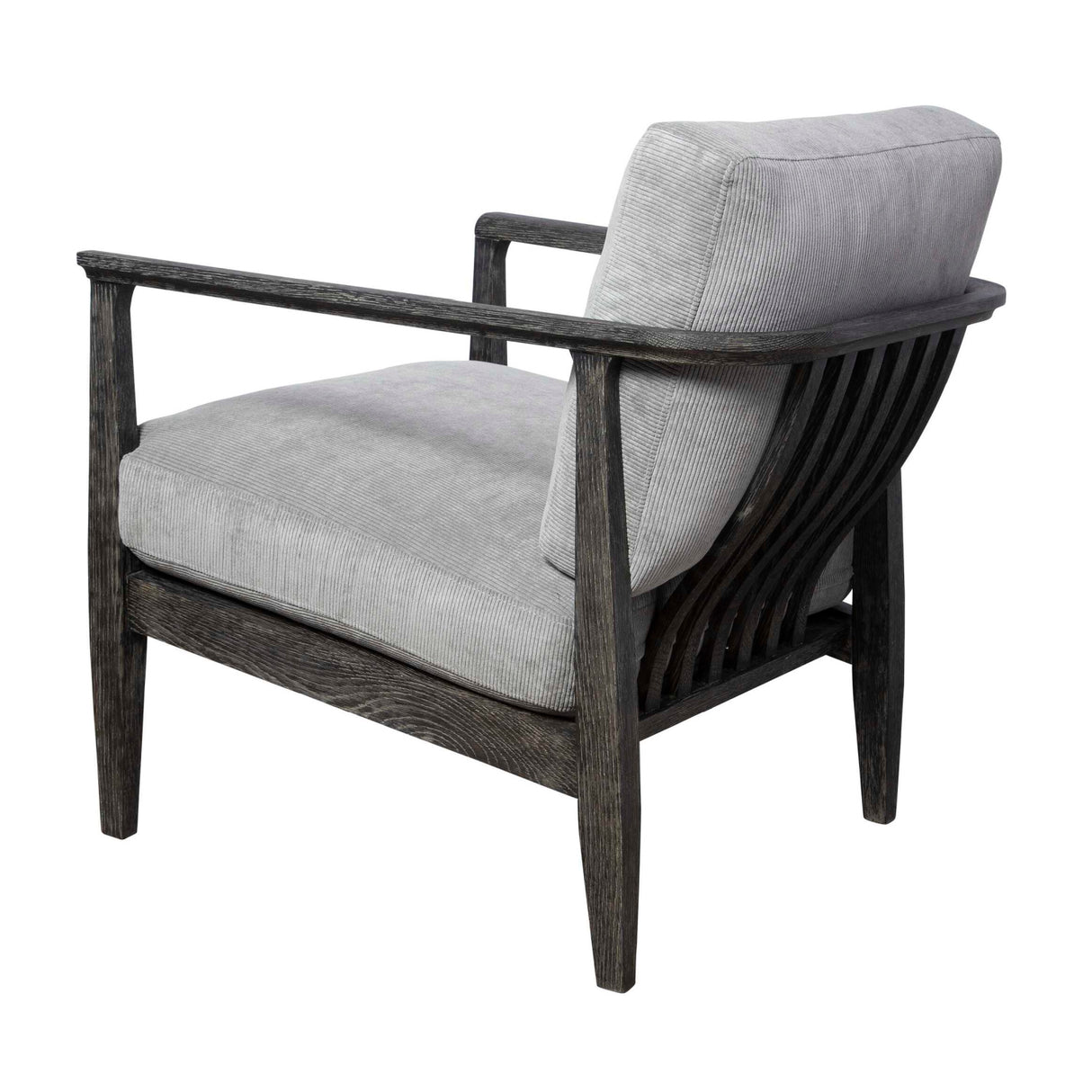 Gray Oak Cushioned Lounge Chair | Oroa.com