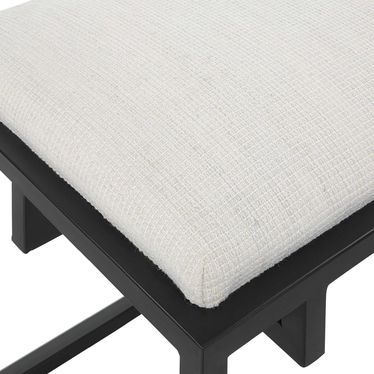 Modern European furniture - White Waffle Seat Bench - www.oroa.com | Oroa.com