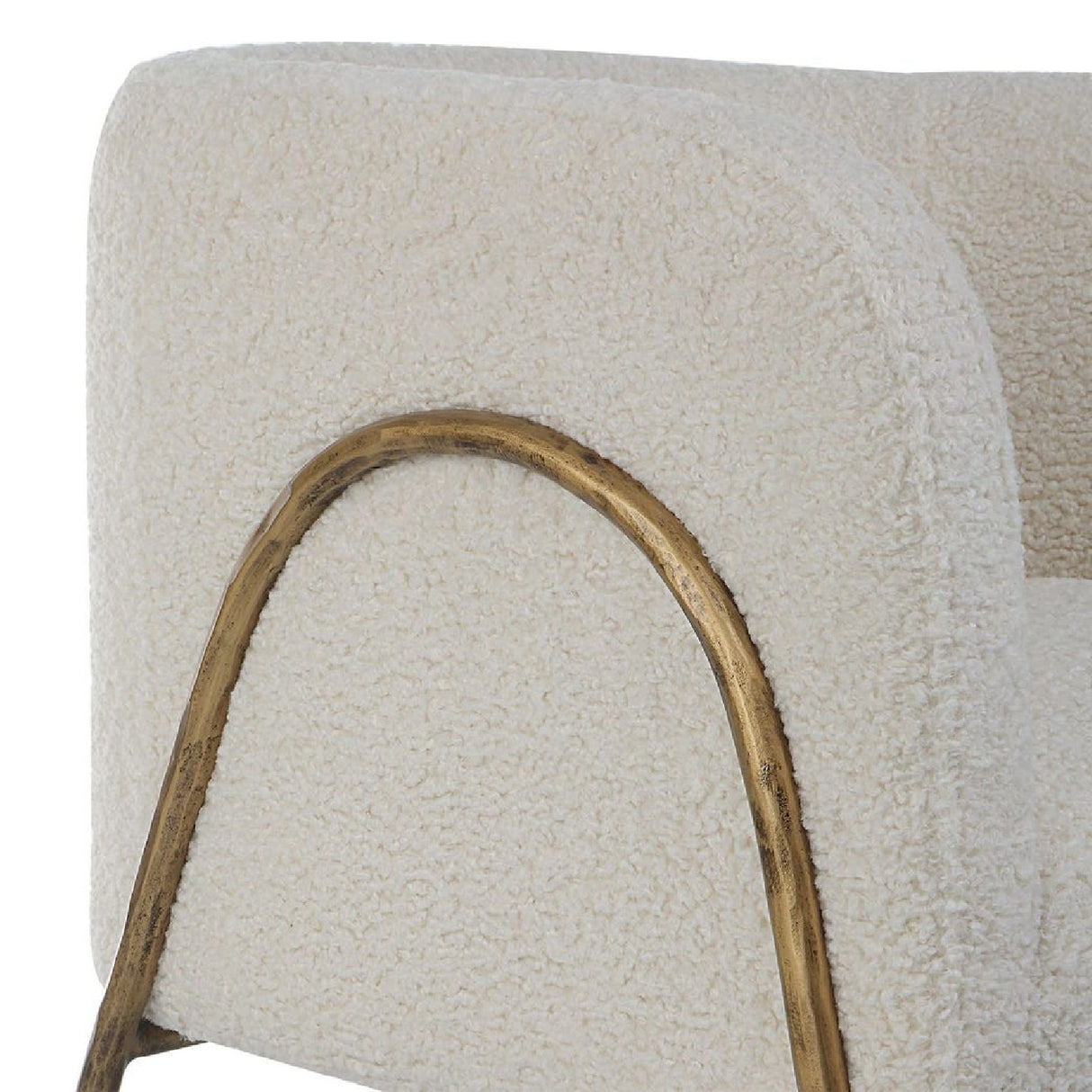 Modern European furniture - White Shearling Accent Chair - www.oroa.com | Oroa.com