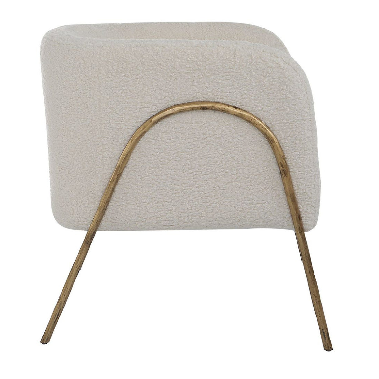 Modern European furniture - White Shearling Accent Chair - www.oroa.com | Oroa.com