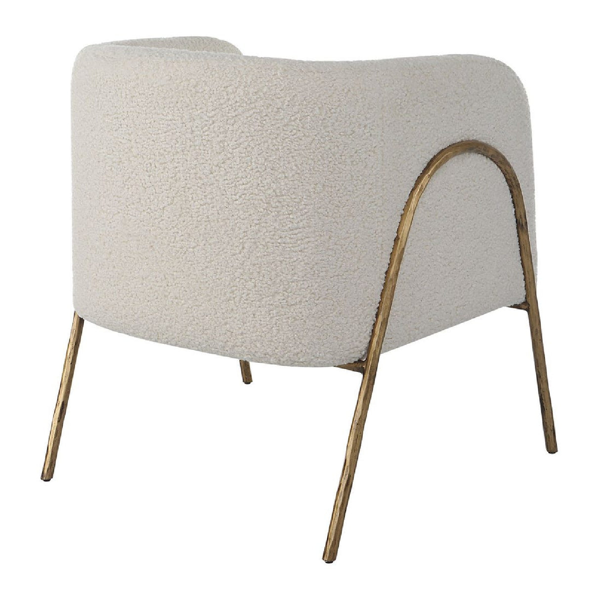 Modern European furniture - White Shearling Accent Chair - www.oroa.com | Oroa.com
