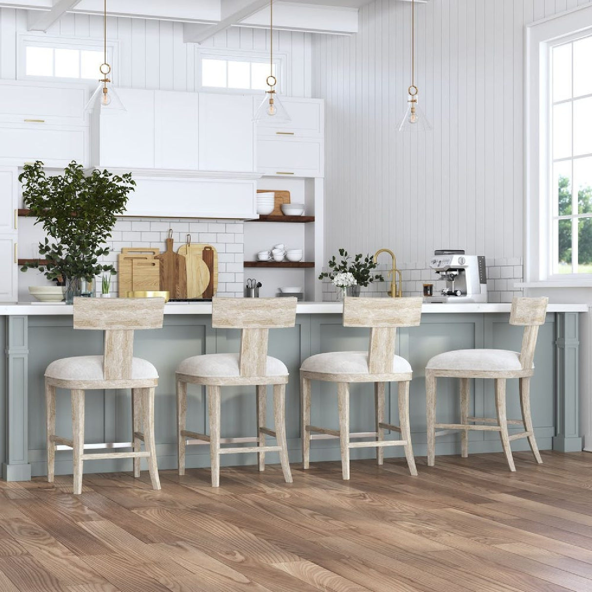 Wooden Klismos Counter Stool | Oroa.com