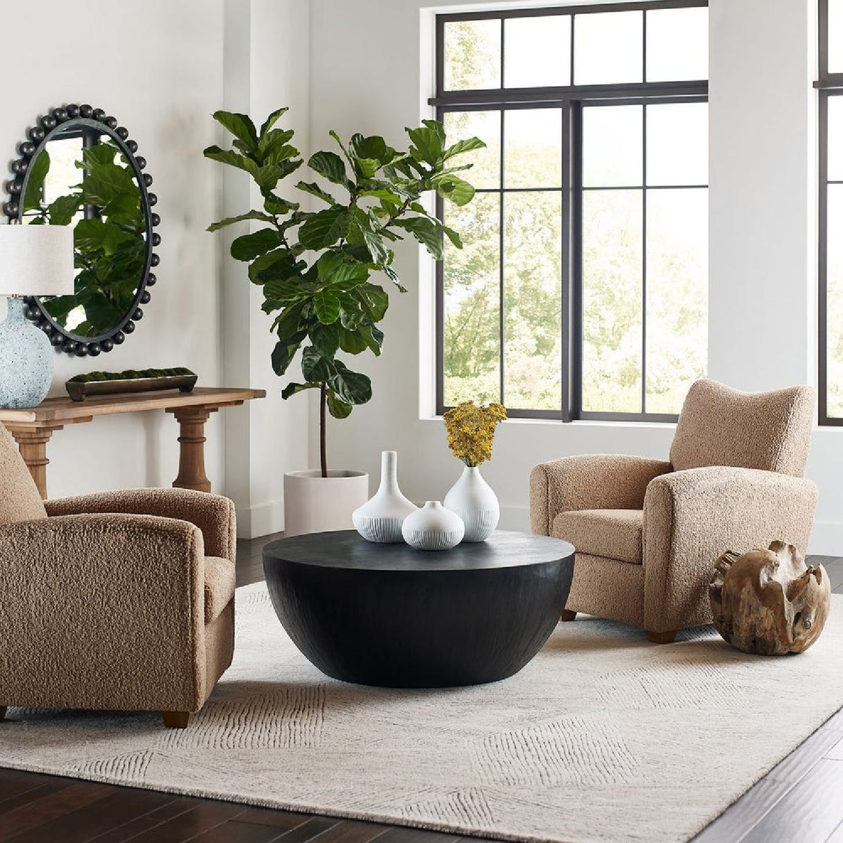 Shearling-Inspired Accent Chair | Oroa.com