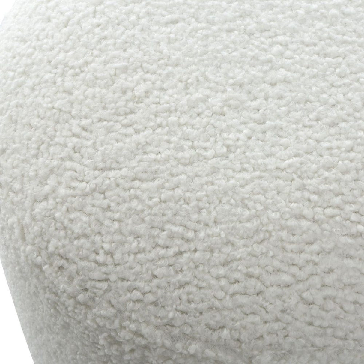 Modern European furniture - White Shearling Ottoman - www.oroa.com | Oroa.com