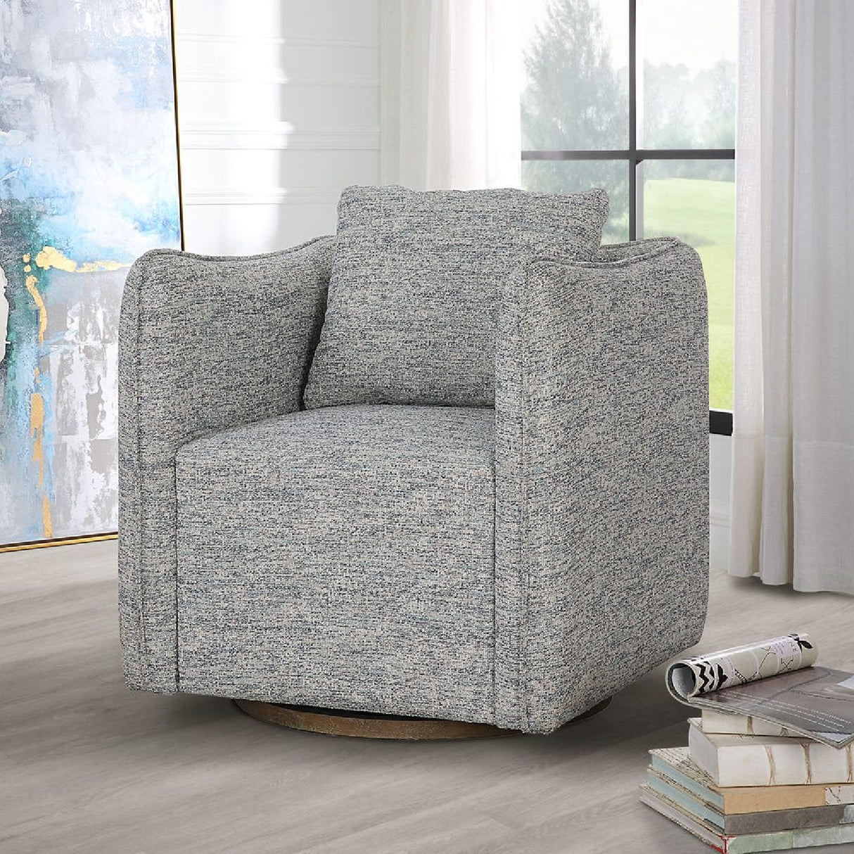 Flanged Edge Swivel Chair | Oroa.com