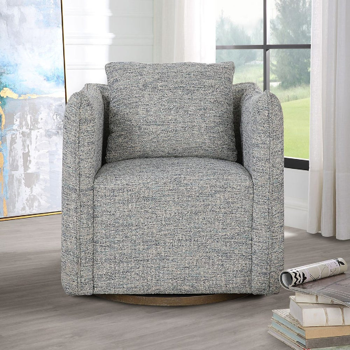 Flanged Edge Swivel Chair | Oroa.com