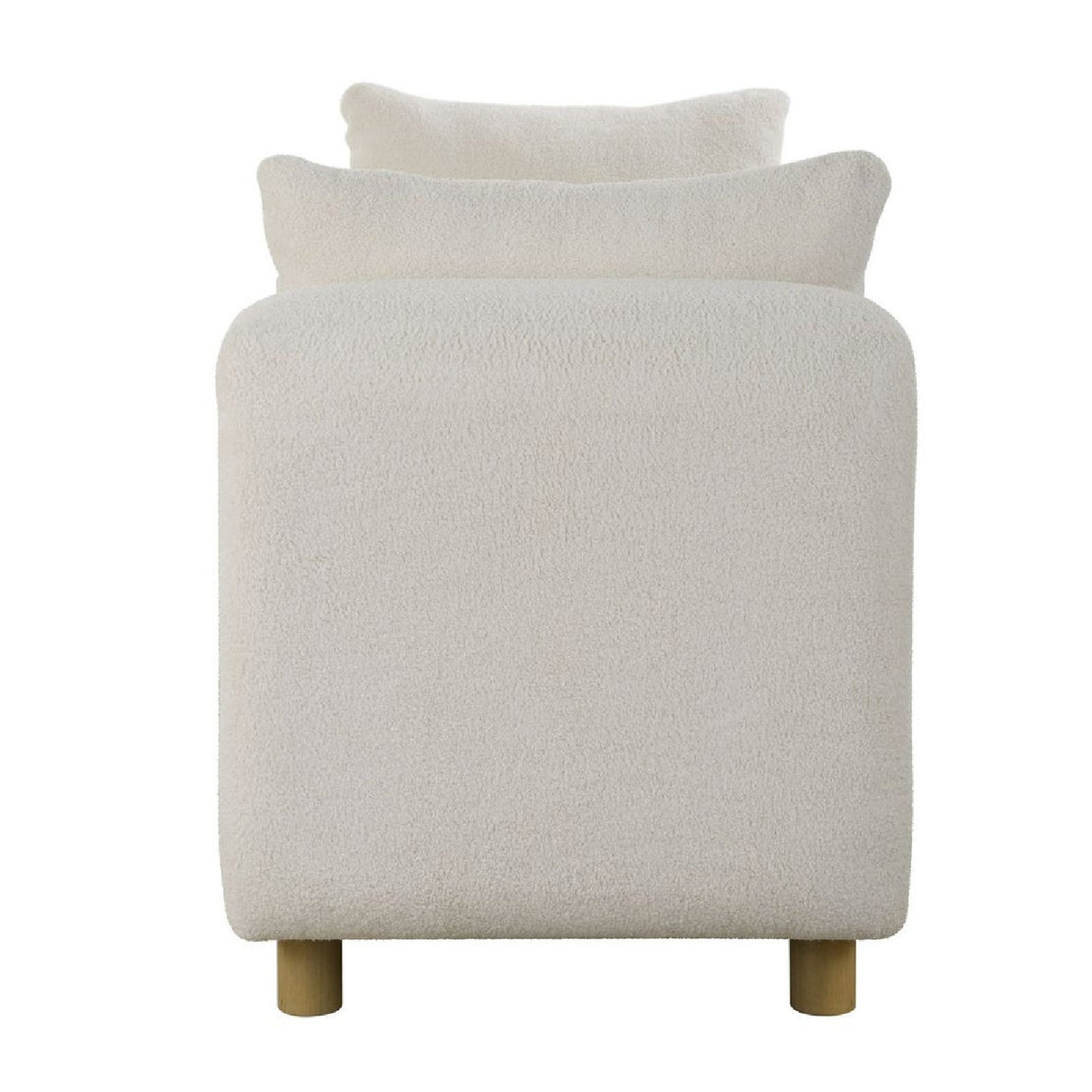 Modern European furniture - White Sheepskin Oversized Bench - www.oroa.com | Oroa.com