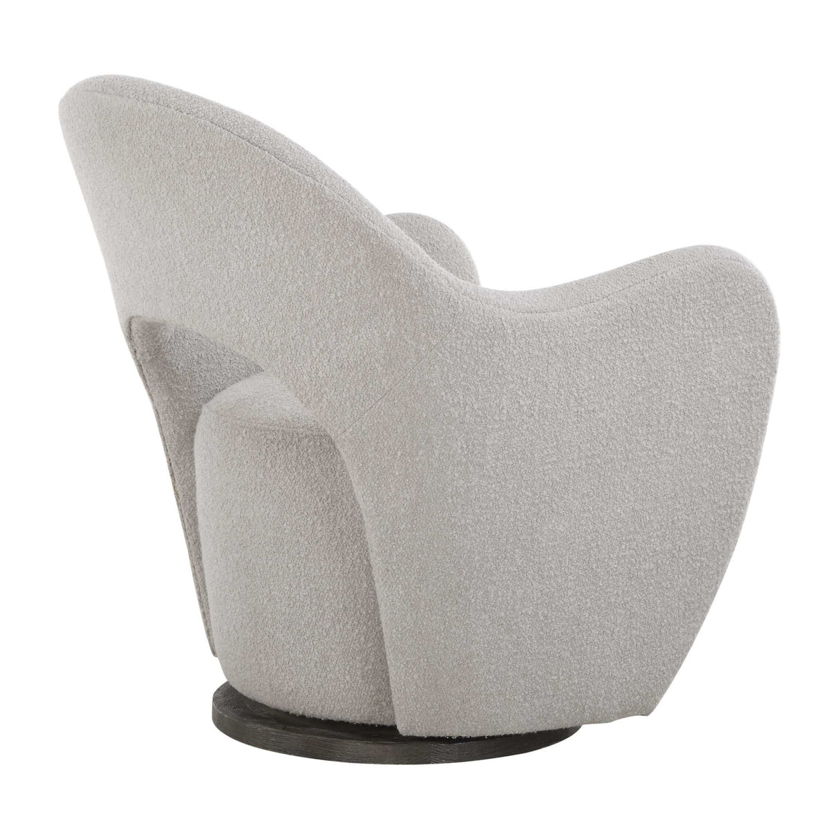Beige Cutout-Back Swivel Chair | Oroa.com