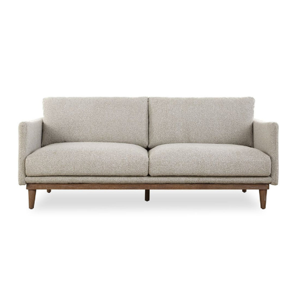 Modern European furniture - Beige Boucle Sofa - www.oroa.com | Oroa.com