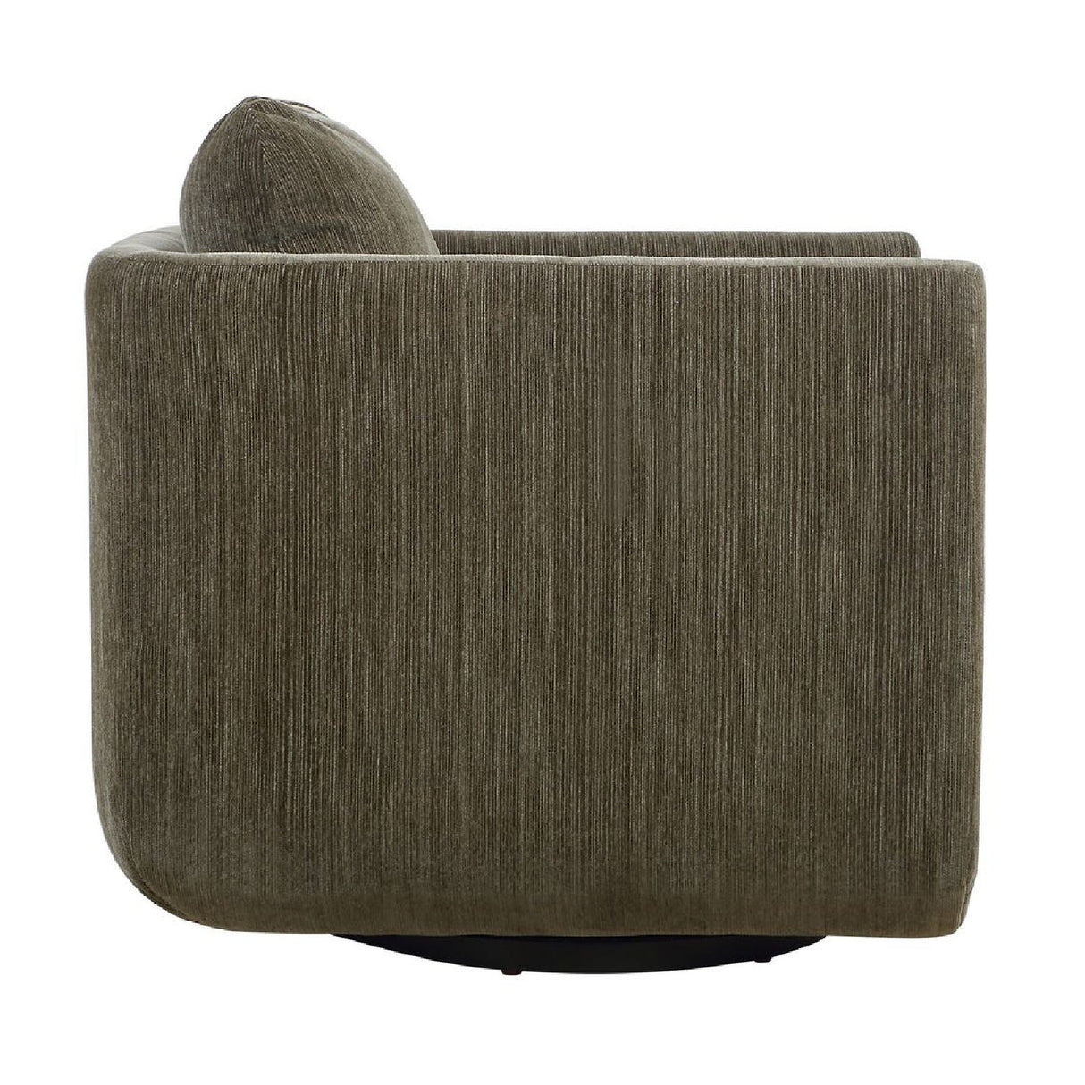 Chenille Rounded Swivel Chair | Oroa.com