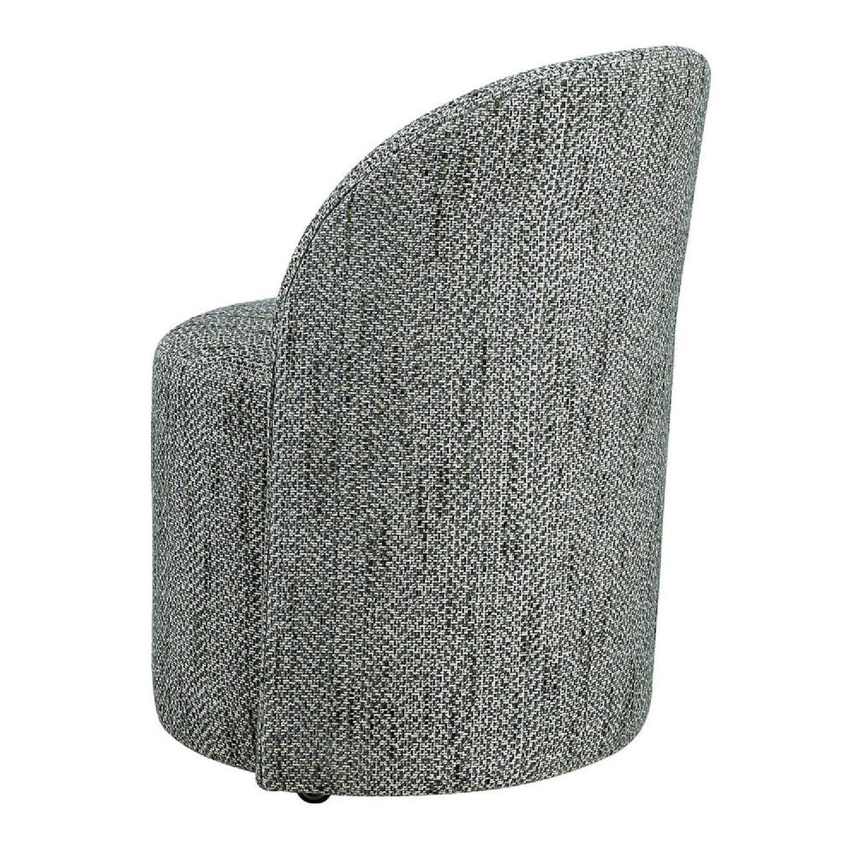 Chenille Caster Swivel Dining Chair | Oroa.com