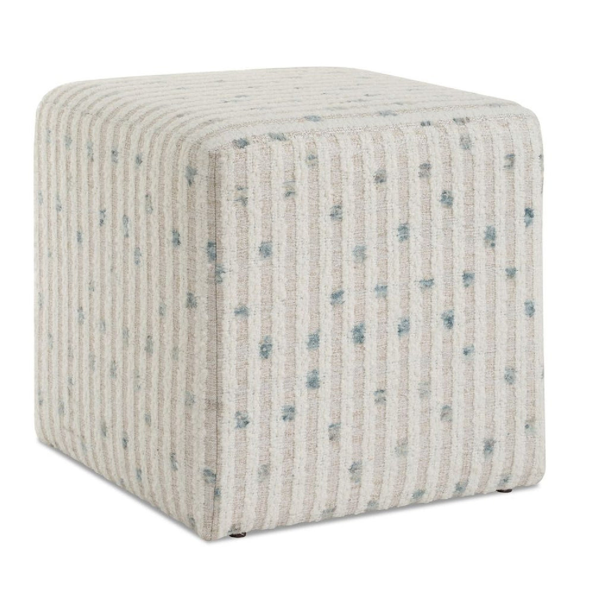 Chenille Cube Ottoman | Oroa.com